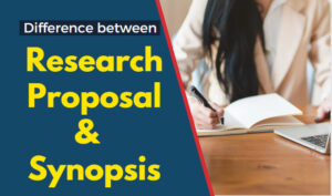 what is difference between synopsis and research proposal