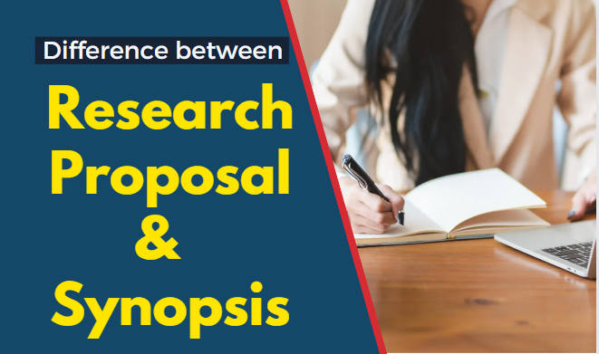 what is the difference between research proposal and synopsis